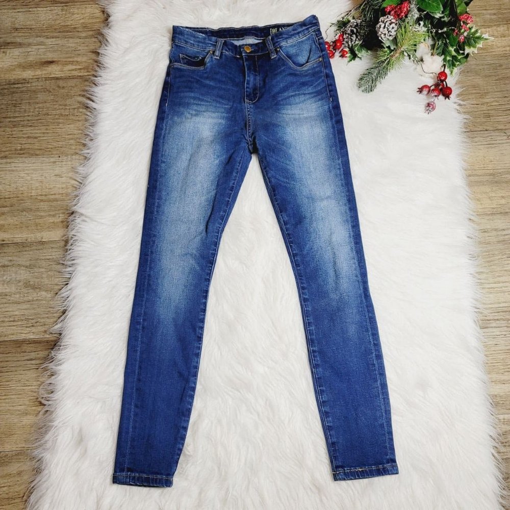 Blank NYC Womens Skinny Blue Jeans